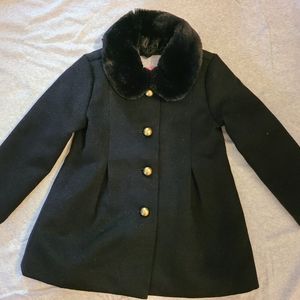 Girl's Fur-Trimmed Coat